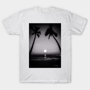 Blue Hawaii - Black And White T-Shirt